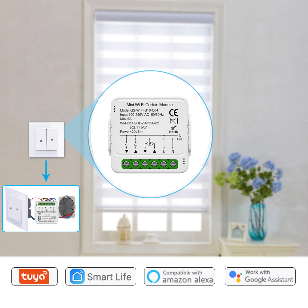 Tuya WiFi Zigbee Smart Curtain - Curtain Motor のレビューと価格